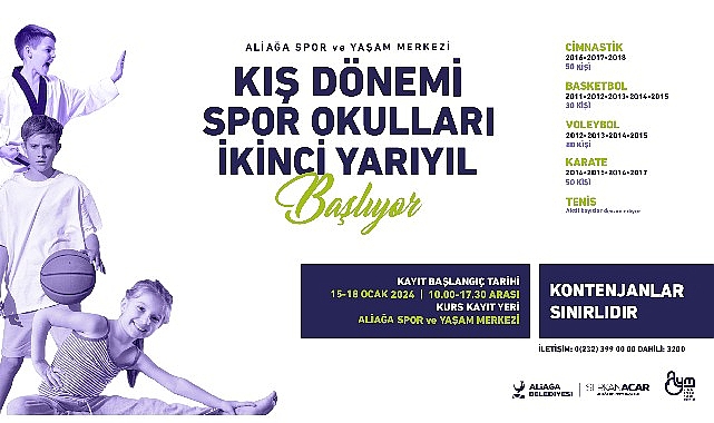 AYM’de Kış Devri Spor Okulları Kayıtları Başlıyor