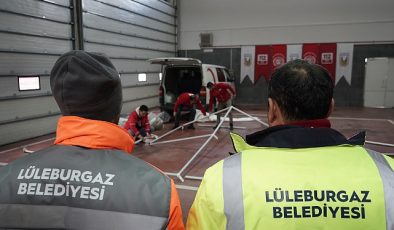 “Belediye çalışanına zelzele çadırı konseyimi eğitimi”