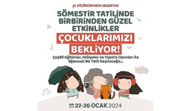 Çocuklar yarıyıl tatilini dolu dolu geçirecek