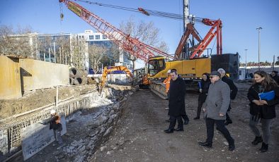 Lider Batur’dan yeni bina alanında inceleme