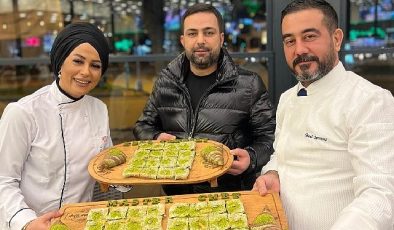 Masterchef şampiyonu Esra Tokelli, Katmerci Dayı’da katmer yaptı