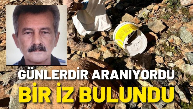 Muğla’da çıntar toplarken dağda kaybolan adamdan bir iz bulundu