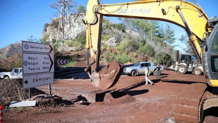 Bozburun içme suyu hattının 10 Kilometresi tamamlandı