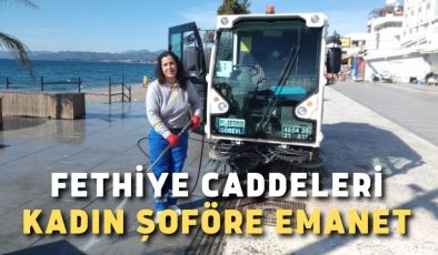 Fethiye caddeleri kadın şoföre emanet