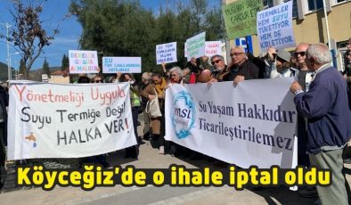 Köyceğiz’de yeraltı sularının ihalesi iptal oldu