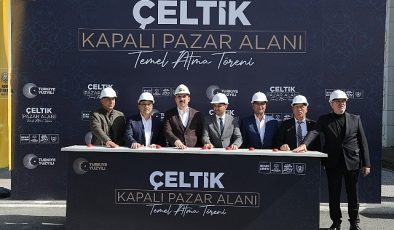 Lider Altay Çeltik’e Kazandırılacak Kapalı Pazar Yeri’nin Temelini Attı