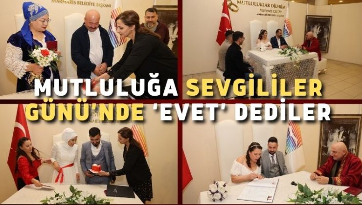 Mutluluğa Sevgililer Günü’nde ‘Evet’ dediler