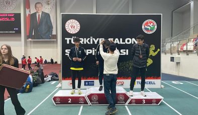 Nevşehir Belediyesi Gençlik ve Spor Kulübü sportmeni Yağız Pala, U-16 Türkiye Salon Atletizm Şampiyonası’nda altın madalya kazandı.