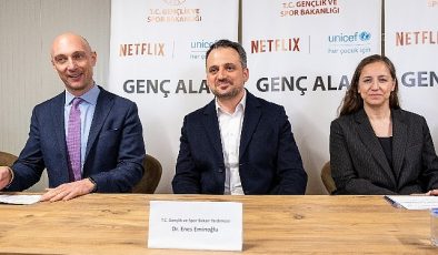 Sarsıntının 1. yılında Gençlik ve Spor Bakanlığı, UNICEF ve Netflix tarafından Genç Alan’a ortak ziyaret