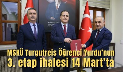 Turgutreis Öğrenci Yurdu’nun 3. etap ihalesi 14 Mart’ta