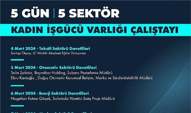 Beş farklı daldan bayanlar mesleksel tecrübelerini öğrencilerle paylaşacak