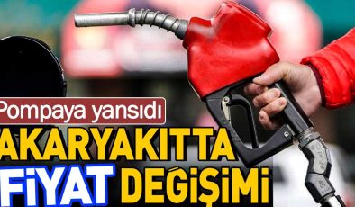 Akaryakıtta fiyat değişimi. Pompaya yansıdı