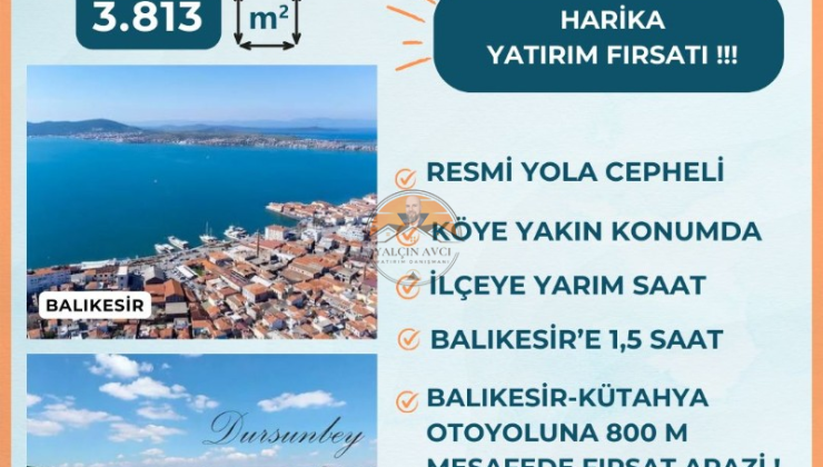 Balıkesir Dursunbey’de Yatırım Fırsatı – Geniş ve Verimli Arazi