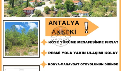 Antalya Akseki Erenyaka Köyü’nde Yatırım Fırsatı – Harika Konumda 1.347 m² Arsa