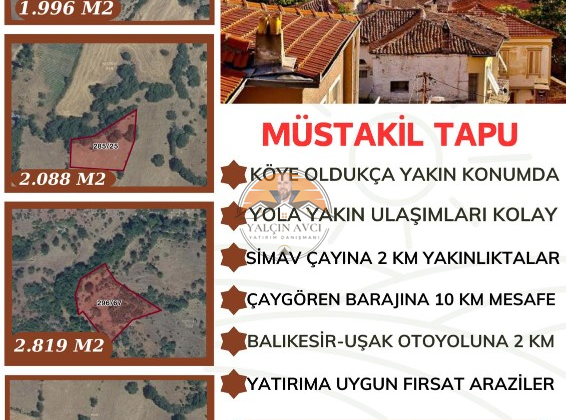 Balıkesir Sındırgı’da 7.622 m² Müstakil Tapulu Yatırım Arazisi