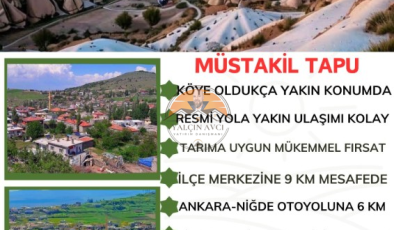 Nevşehir’de 3.234 m² Müstakil Tapulu Tarım Arazisi